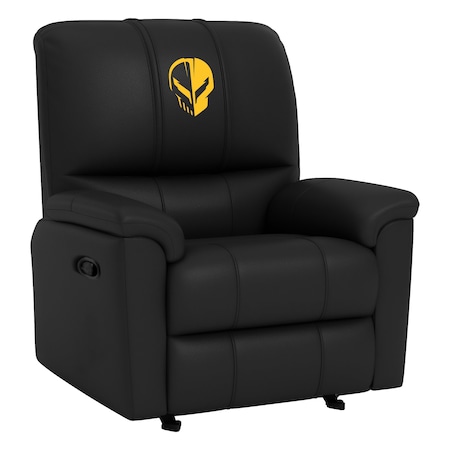 Dreamseat Rocker Recliner with Corvette Jake Symbol Yellow Logo XZ52031CDRRBLK-PSGMC61105